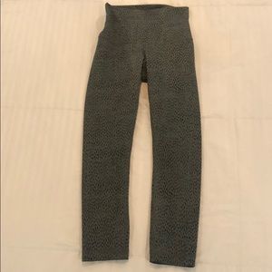 Lululemon Athletica Grey Black Dot Sports Capri